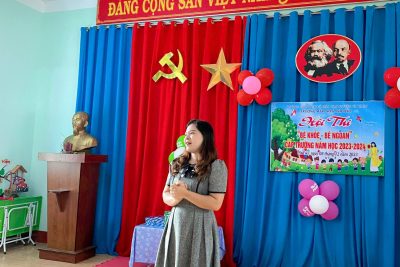 Trường MN Anh Đào tổ chức Hội thi “Bé khỏe – Bé ngoan” cấp trường năm học 2023-2024.